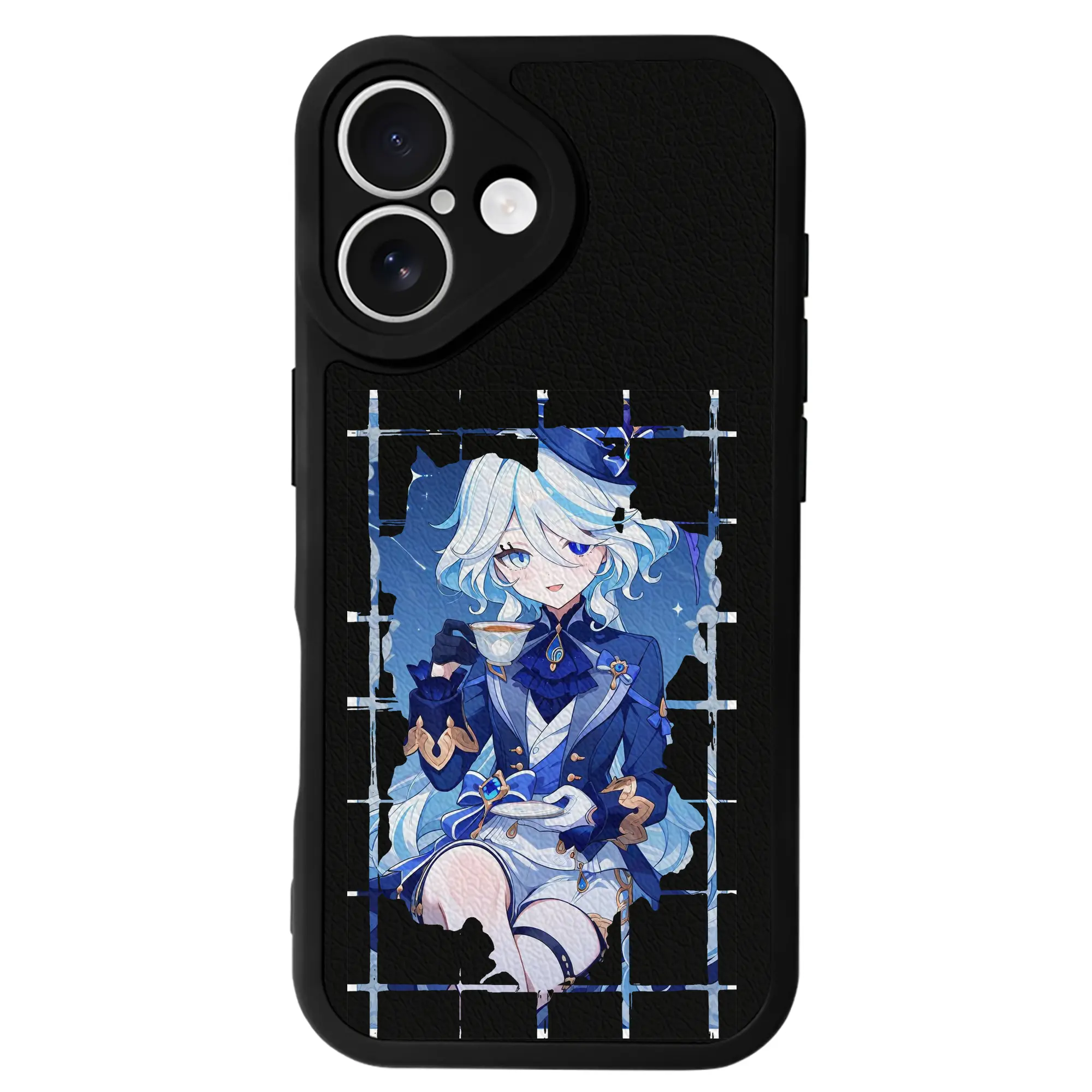 原 神 グッズ フリーナ - IPhone 16シリーズ対応 ・ シリコンスマホケース ・ レザー調 ・ 高精度フィット ・ 耐衝撃 ・ ワイヤレス充電対応 ・ 精密カット